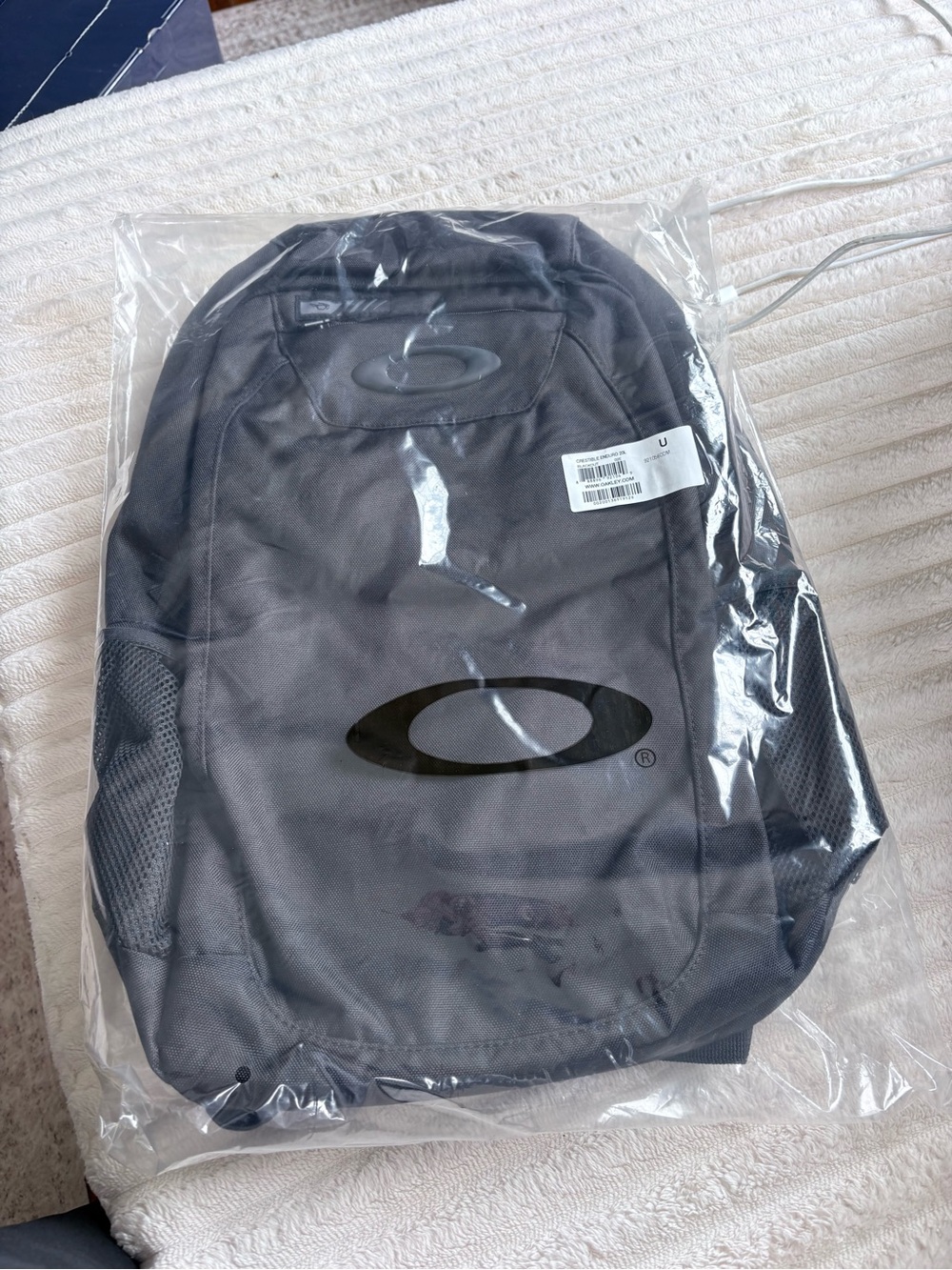 Oakley Gray Men's Backpack with Logo